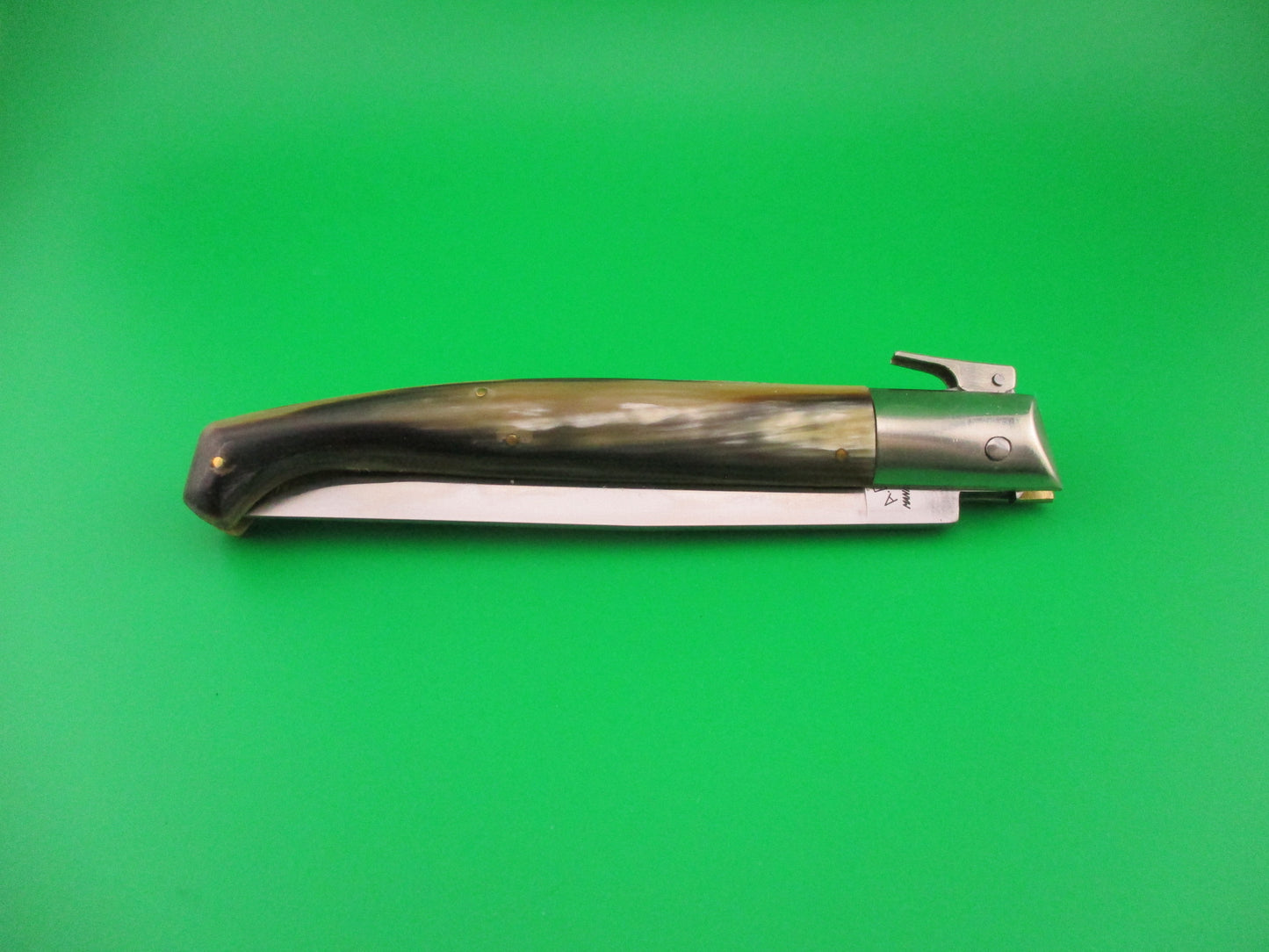 AROSA MANIAGO ITALY D.M. 27cm Italian Pattada Horn fulcrum automatic knife