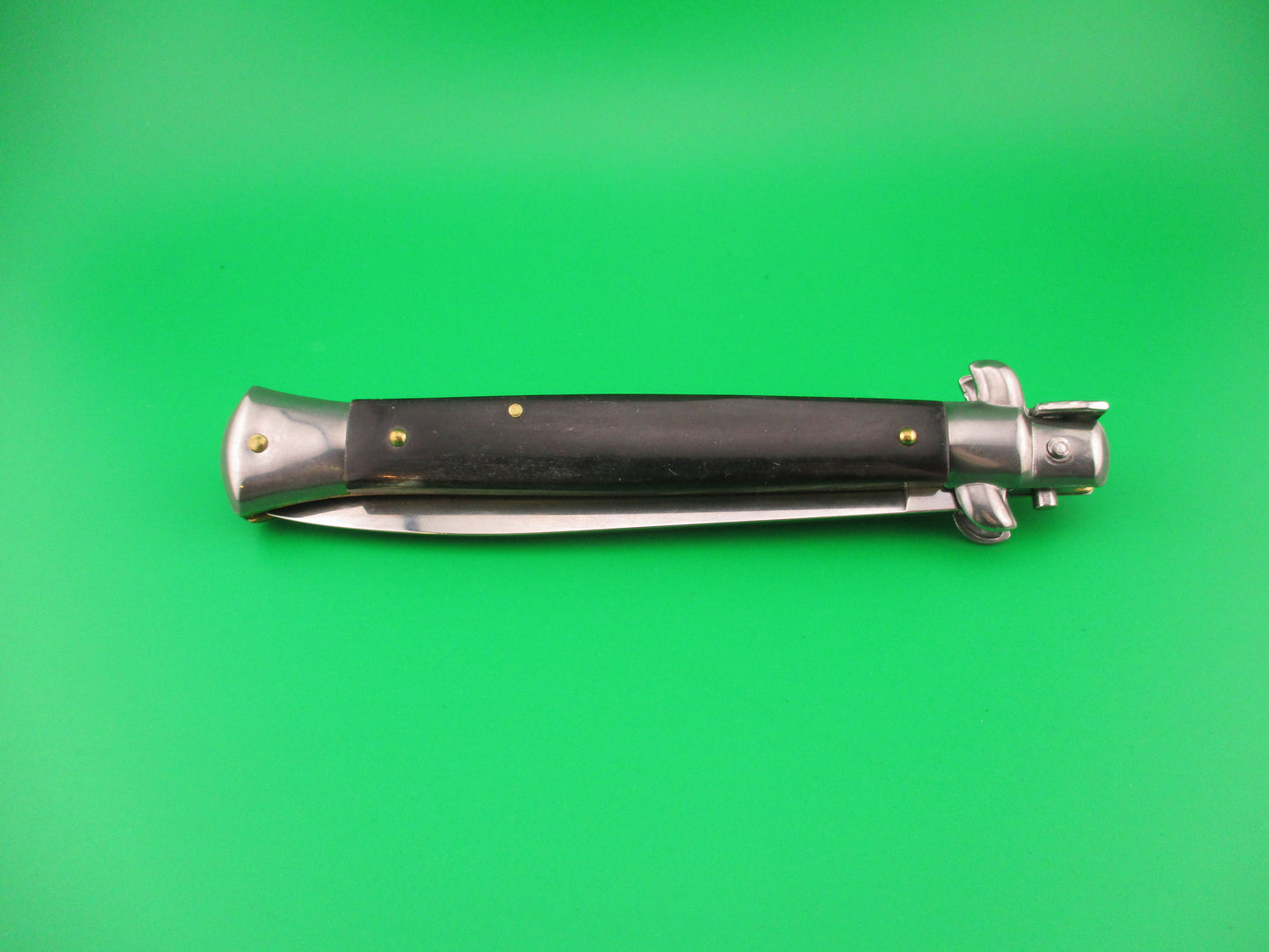 FRANK B ITALY 28cm Italian Swivel bolster Flat grind Horn automatic knife