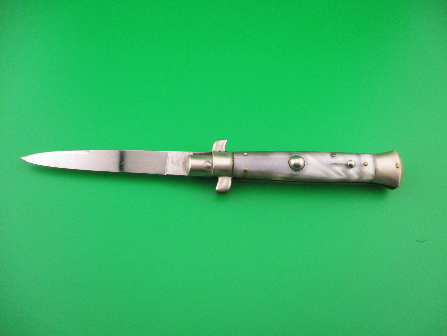 Rostfrei (slant) PATENT (slant) 20cm Italian BOBC Black lip Pearlex automatic knife