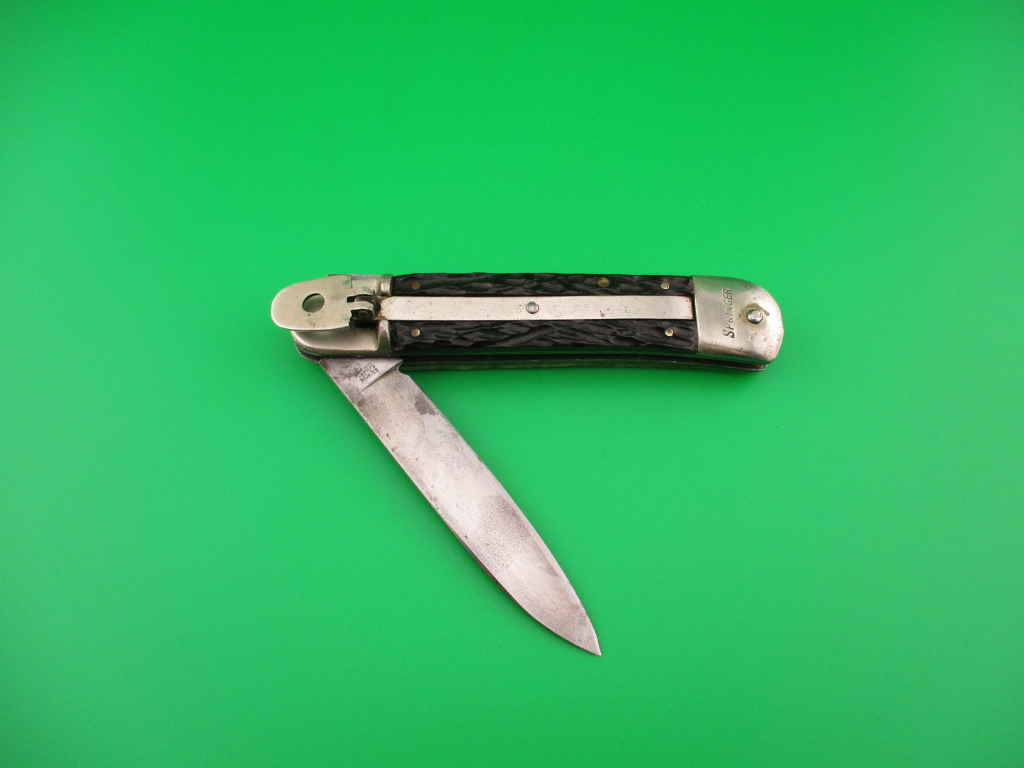 SOLINGEN CUTLERY GERMANY 10cm German Jigged bone SPRINGER vintage knife