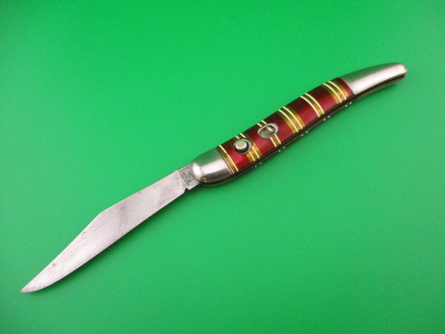 Hammer Brand Imperial toothpick Candystripe vintage 1950s switchblade knife