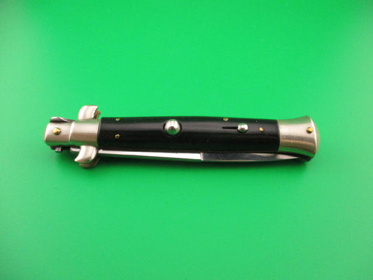 SPRING ROSTFREI 23cm Raimondo Italian Picklock BLACK 1950s vintage switchblade