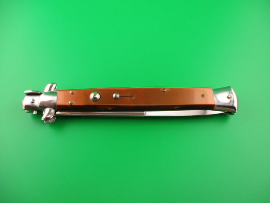 STILETTO ITALY 33cm Italian Swivel bolster Bayonet Copper Acrylic automatic knife