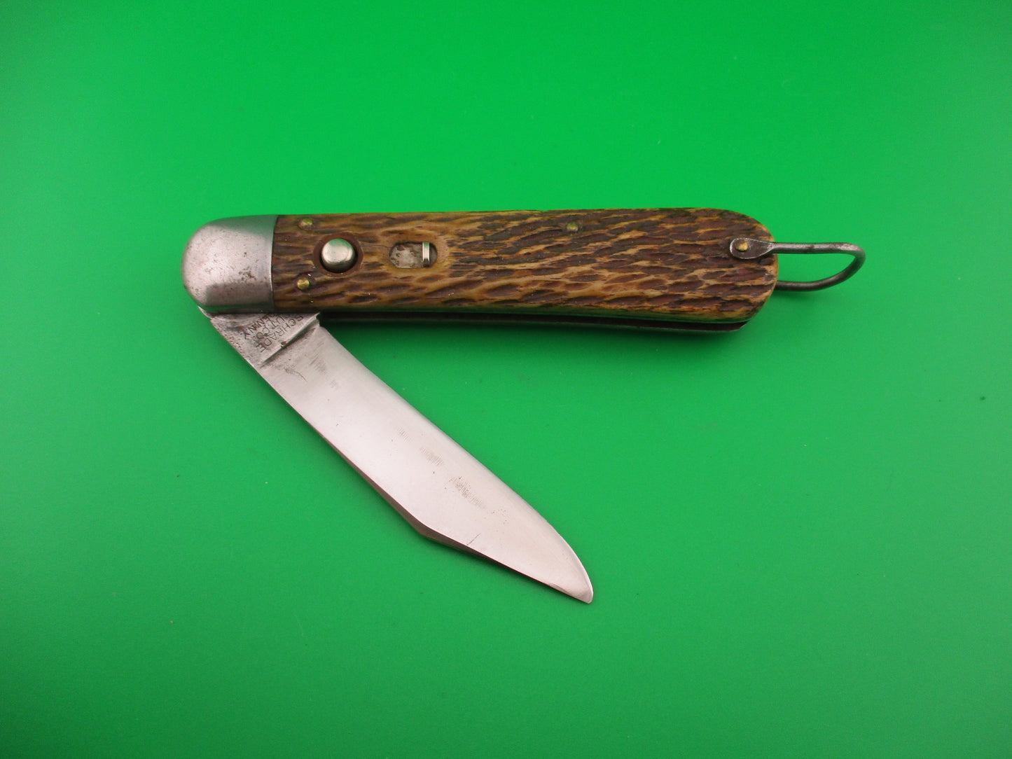 SCHRADE CUT CO M2 Bone WWII Paratrooper Military issue switchblade knife
