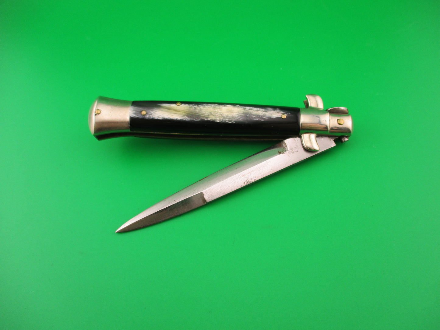 ETHAN 1953 23cm Italian Picklock vintage 1950s Black & White automatic knife