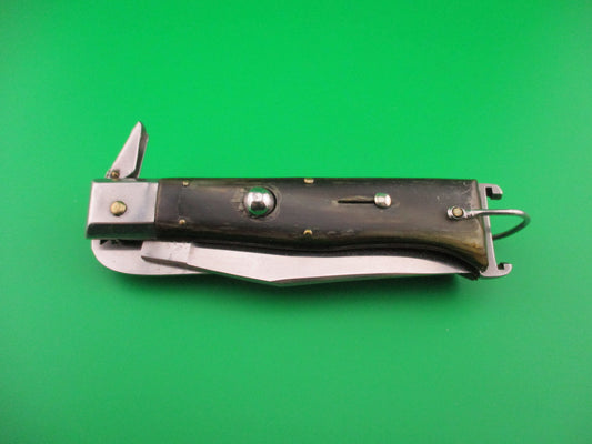 MASERIN & DE NARDO INOX MANIAGO 20cm Italian Fulcrum Camper Shell puller 5 blade automatic knife