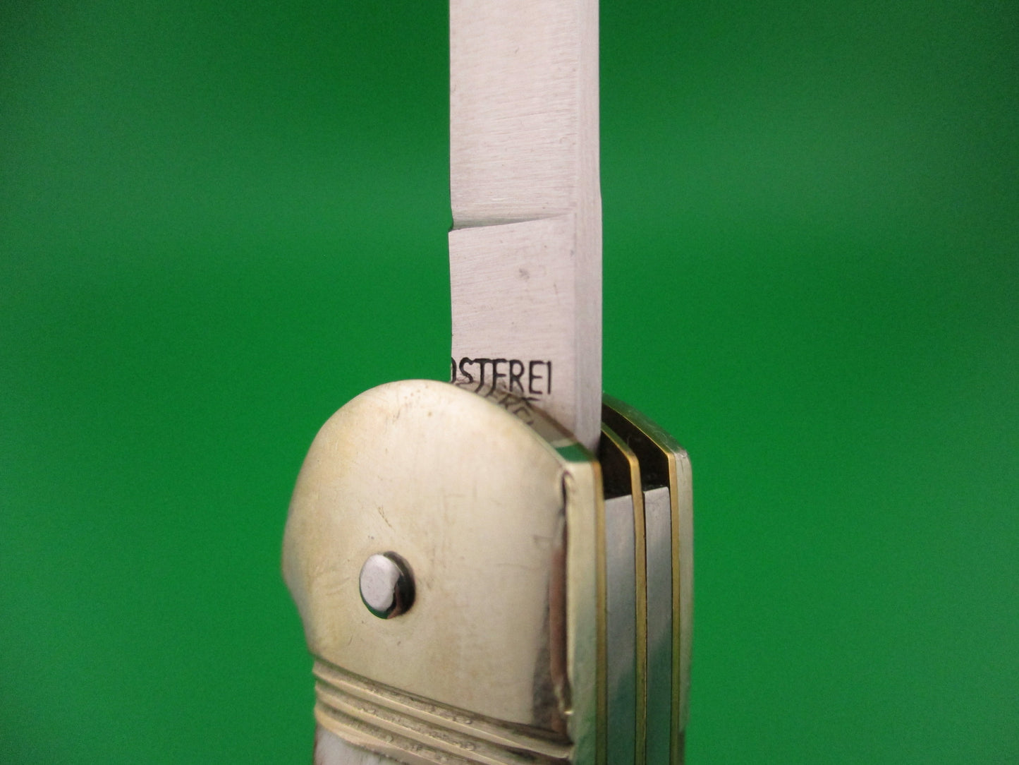 Hubertus SOLINGEN 10cm German Stag Pen Blade release automatic knife