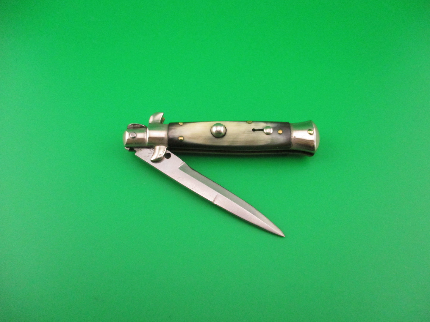 INOX 14cm Italian Picklock 1950s vintage Bayonet blade automatic knife