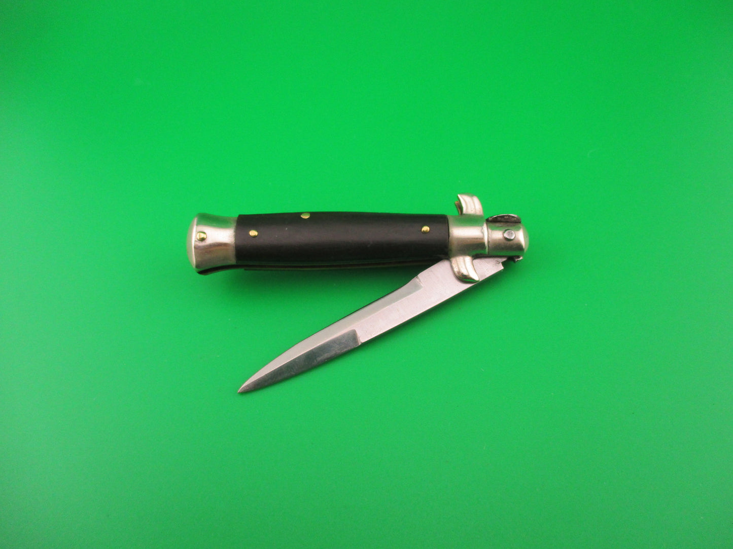 INOX 14cm Italian Picklock 1950s vintage Bayonet blade automatic knife