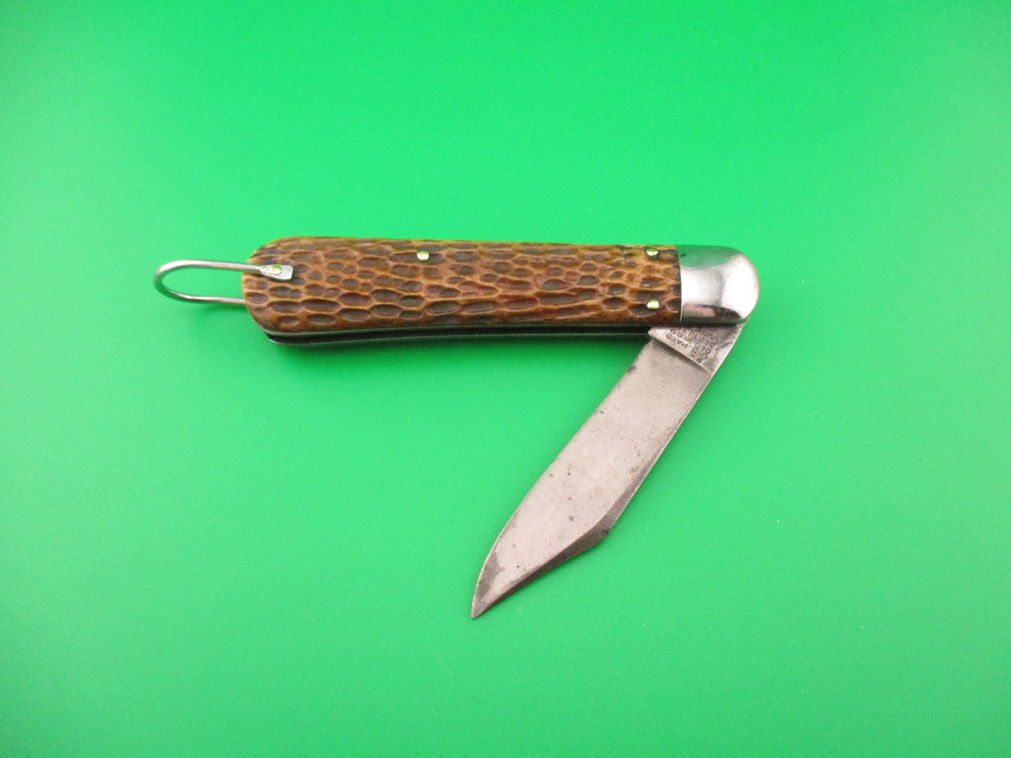 SCHRADE CUT CO M2 Bone WWII Paratrooper Military issue switchblade knife
