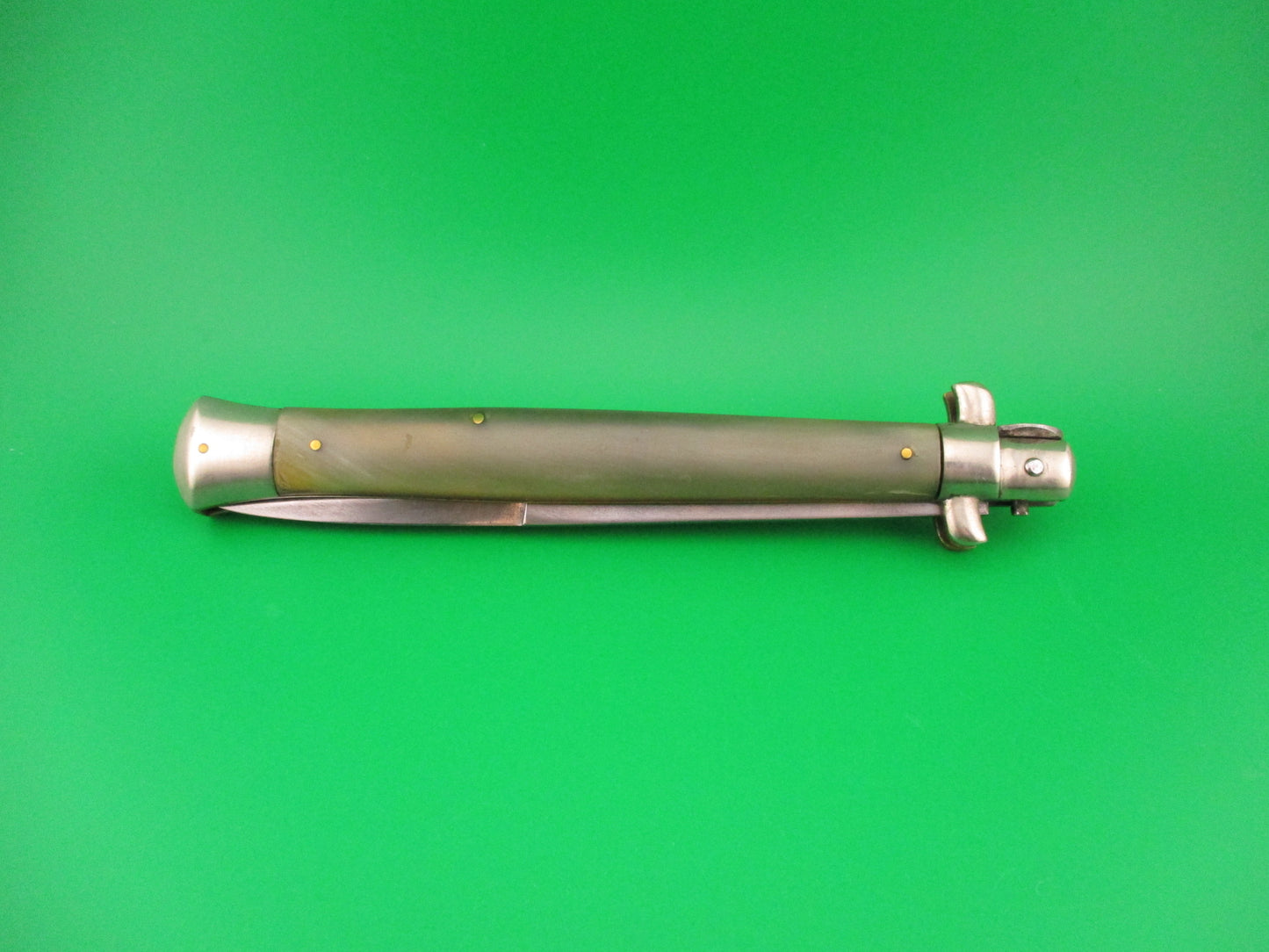 Latama MADE IN ITALY 33cm Italian Picklock Bayonet & Horn 1950s vintage automatic knife