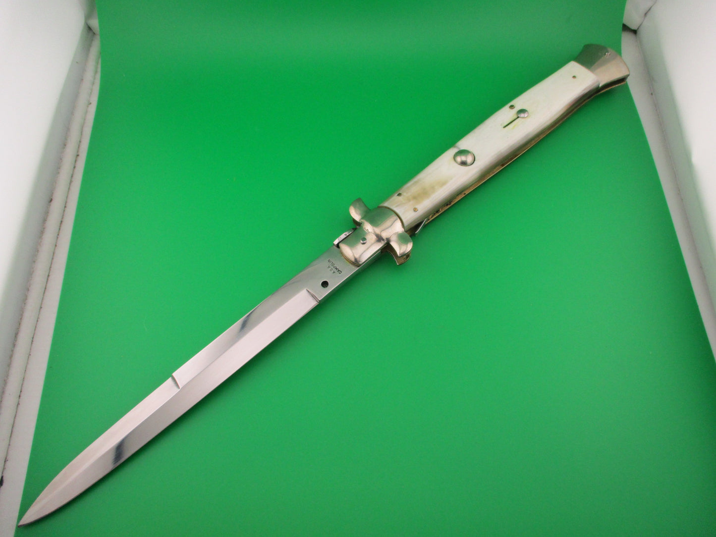 AGA CAMPOLIN 45cm Italian Stiletto Vintage Swivel bolster automatic knife