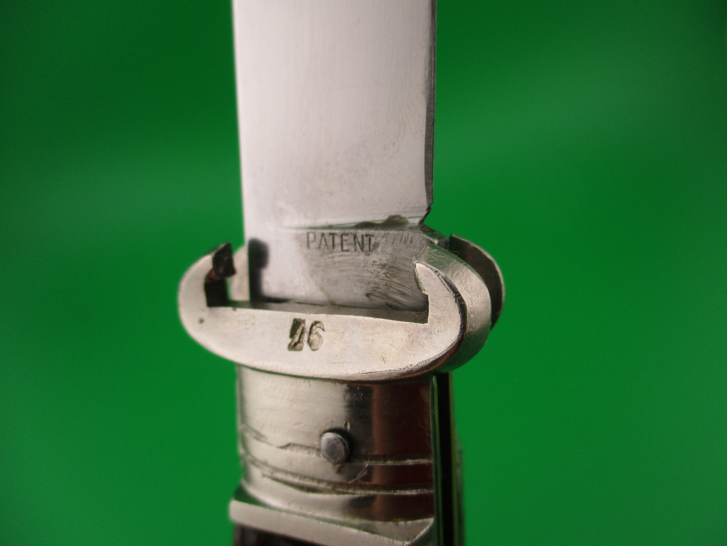 Virginia INOX 20cm Italian Bone shell puller lever vintage switchblade w lanyard ring