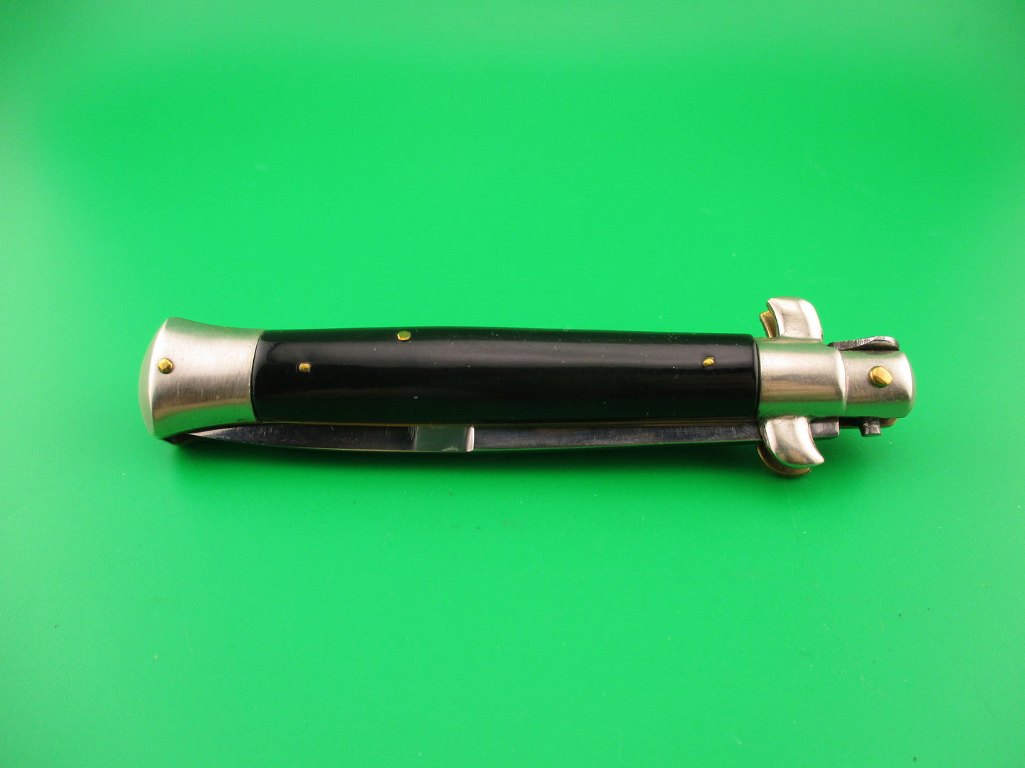 SPRING ROSTFREI 23cm Raimondo Italian Picklock BLACK 1950s vintage switchblade