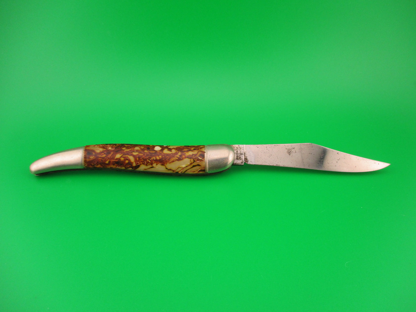 Hammer Brand Imperial Toothpick Cream & Coffee 1950s vintage switchblade knife