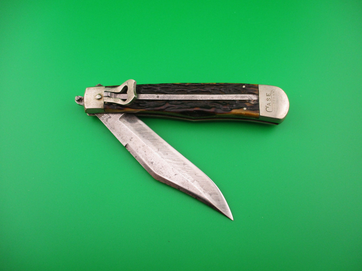 CASE TESTED XX 5171L Stag Lever Vintage automatic knife