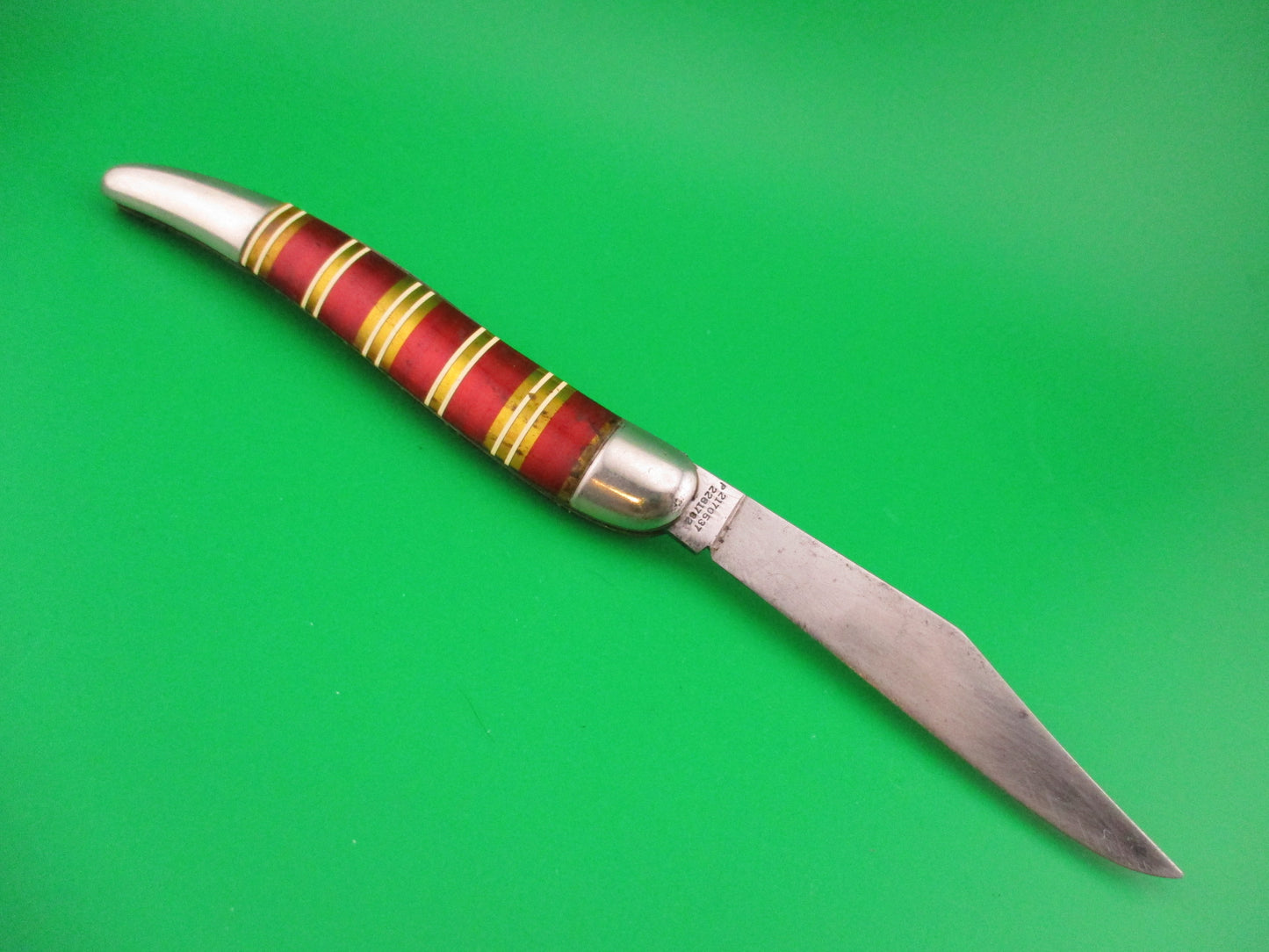 Hammer Brand Imperial toothpick Candystripe vintage 1950s switchblade knife