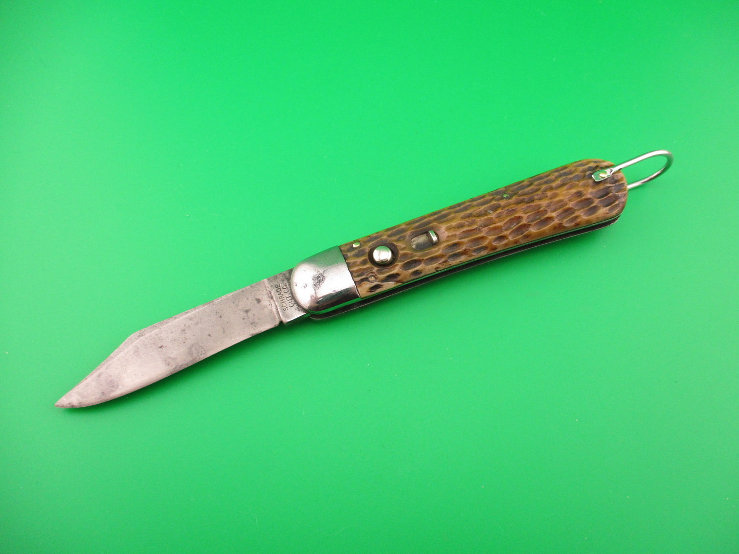 SCHRADE CUT CO M2 Bone WWII Paratrooper Military issue switchblade knife