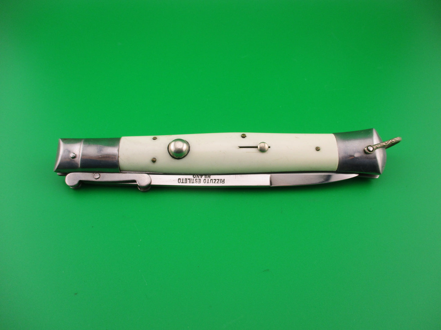 Rizzuto Estileto Milano 27cm Japanese Swing guard White vintage automatic knife