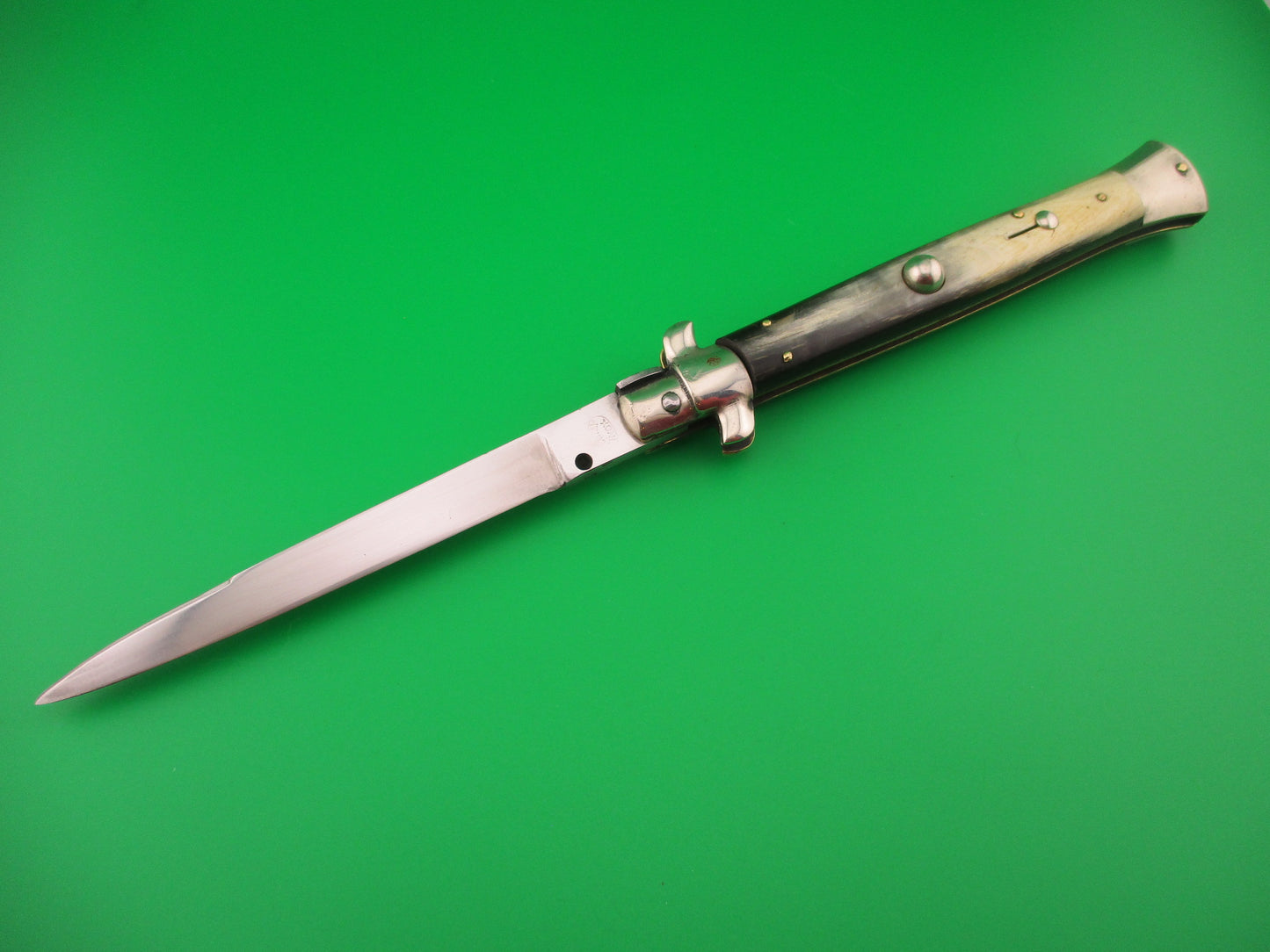 M ITALY INOX 27cm Italian Transitional Stiletto Vintage 1960s automatic knife