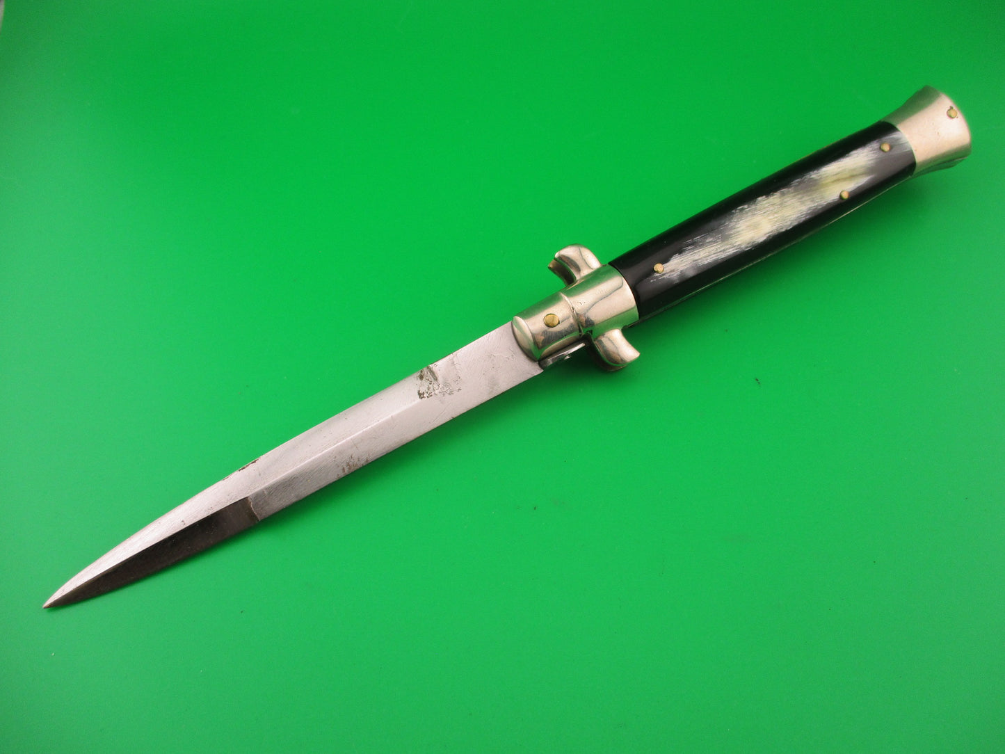 ETHAN 1953 23cm Italian Picklock vintage 1950s Black & White automatic knife