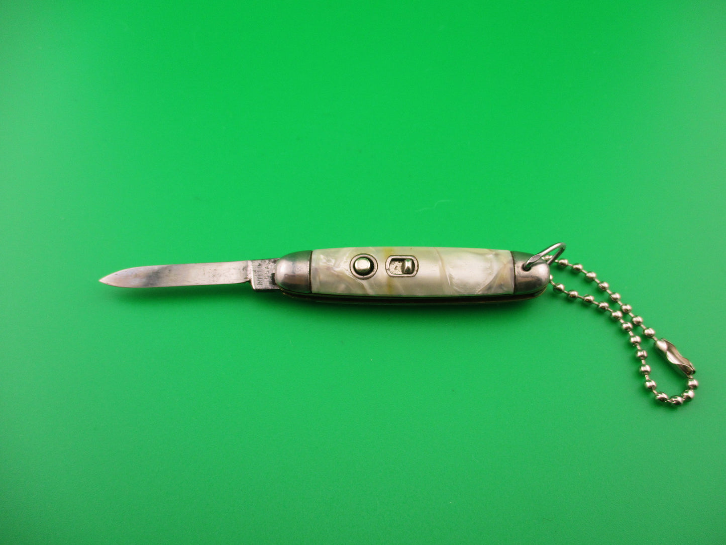 Imperial Jackomatic Jr Keychain Switchblade 1950s knife with chain