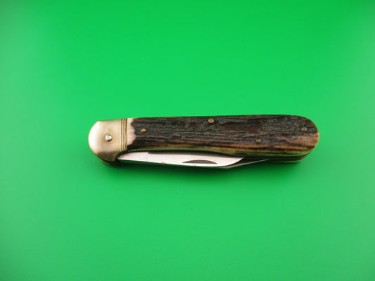 Hubertus SOLINGEN 10cm German Stag Pen Blade release automatic knife