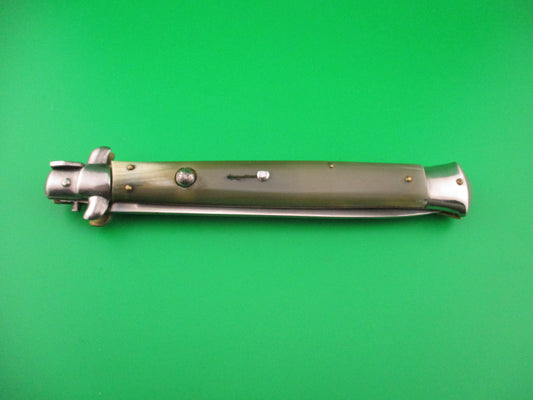 VIRGINIA INOX 33cm Italian Stiletto Vintage 1980s Flat grind Horn automatic knife
