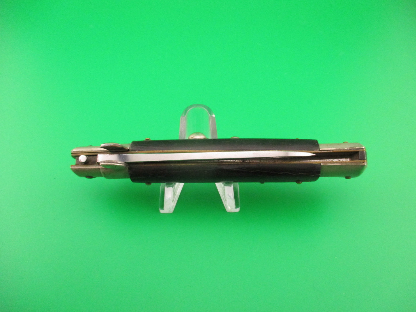 C. Jul Herbertz 21cm Italian Transitional Stiletto Horn Vintage 1960s automatic knife