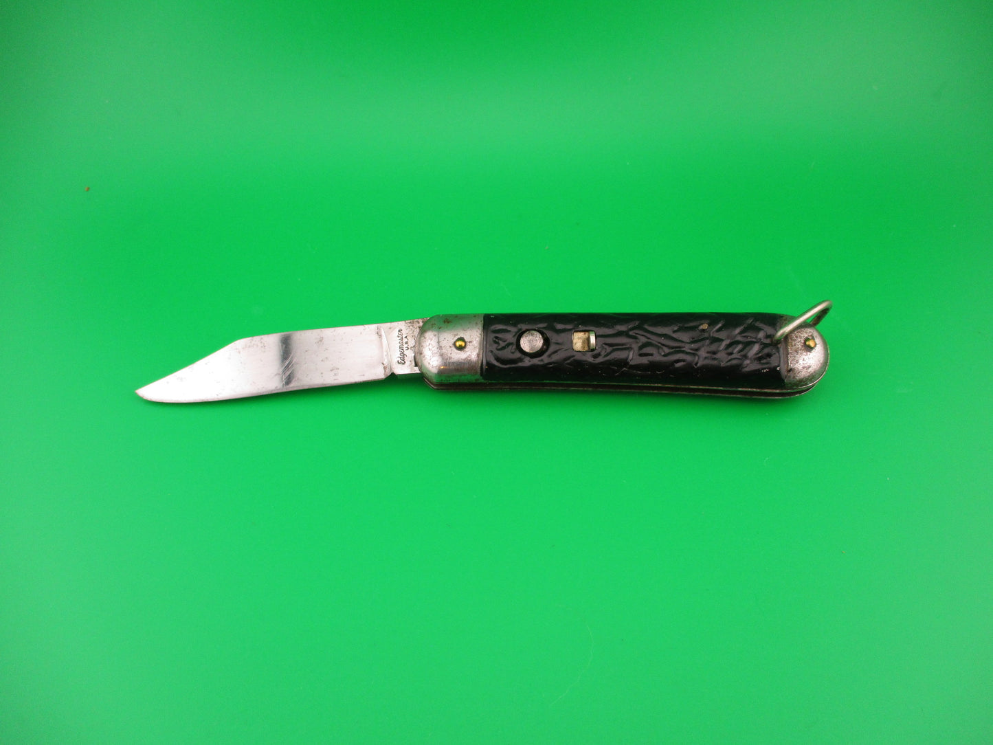 Edgemaster Paratrooper style Scout vintage 1940s Black all metal automatic knife