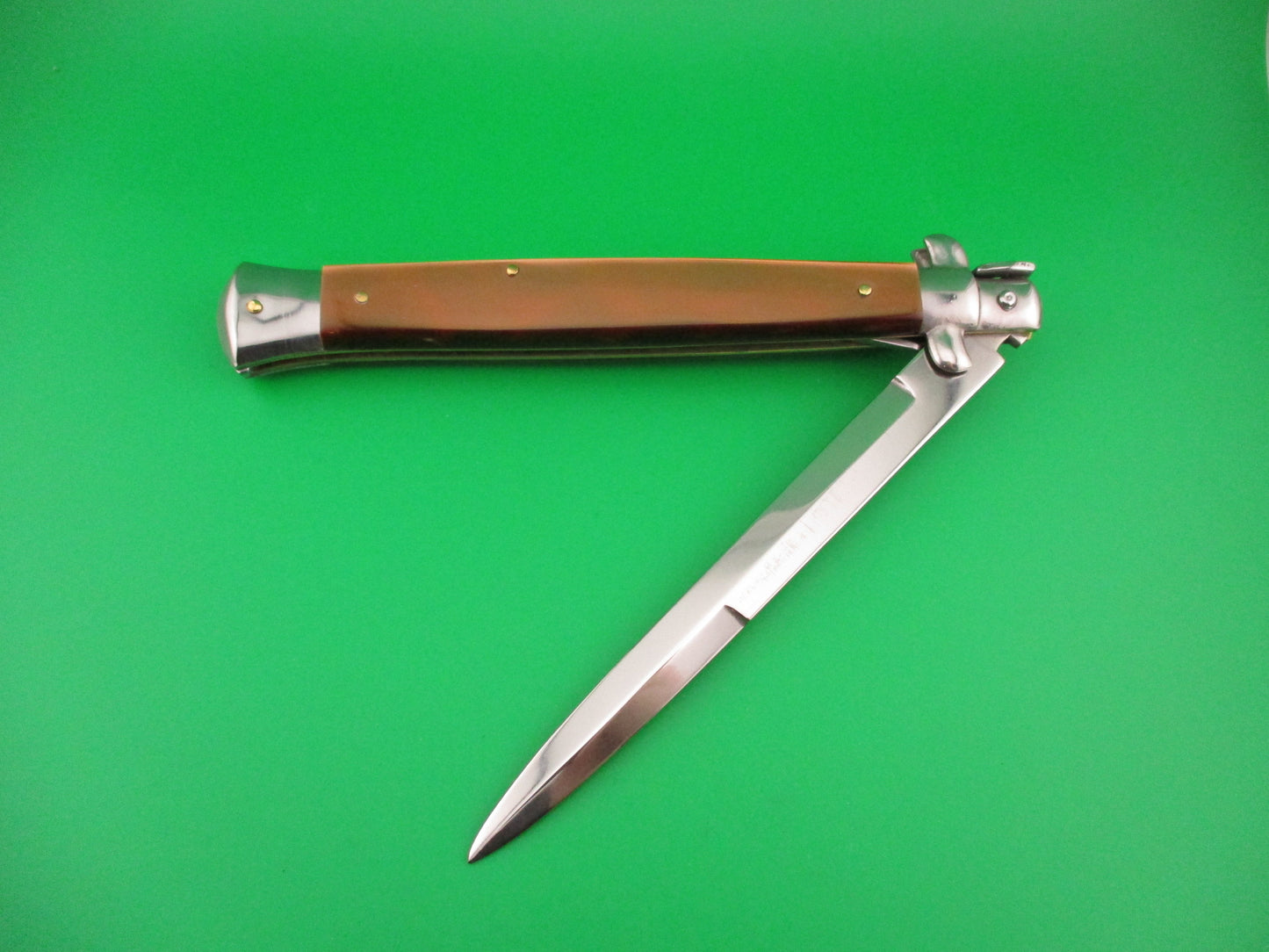 STILETTO ITALY 33cm Italian Swivel bolster Bayonet Copper Acrylic automatic knife