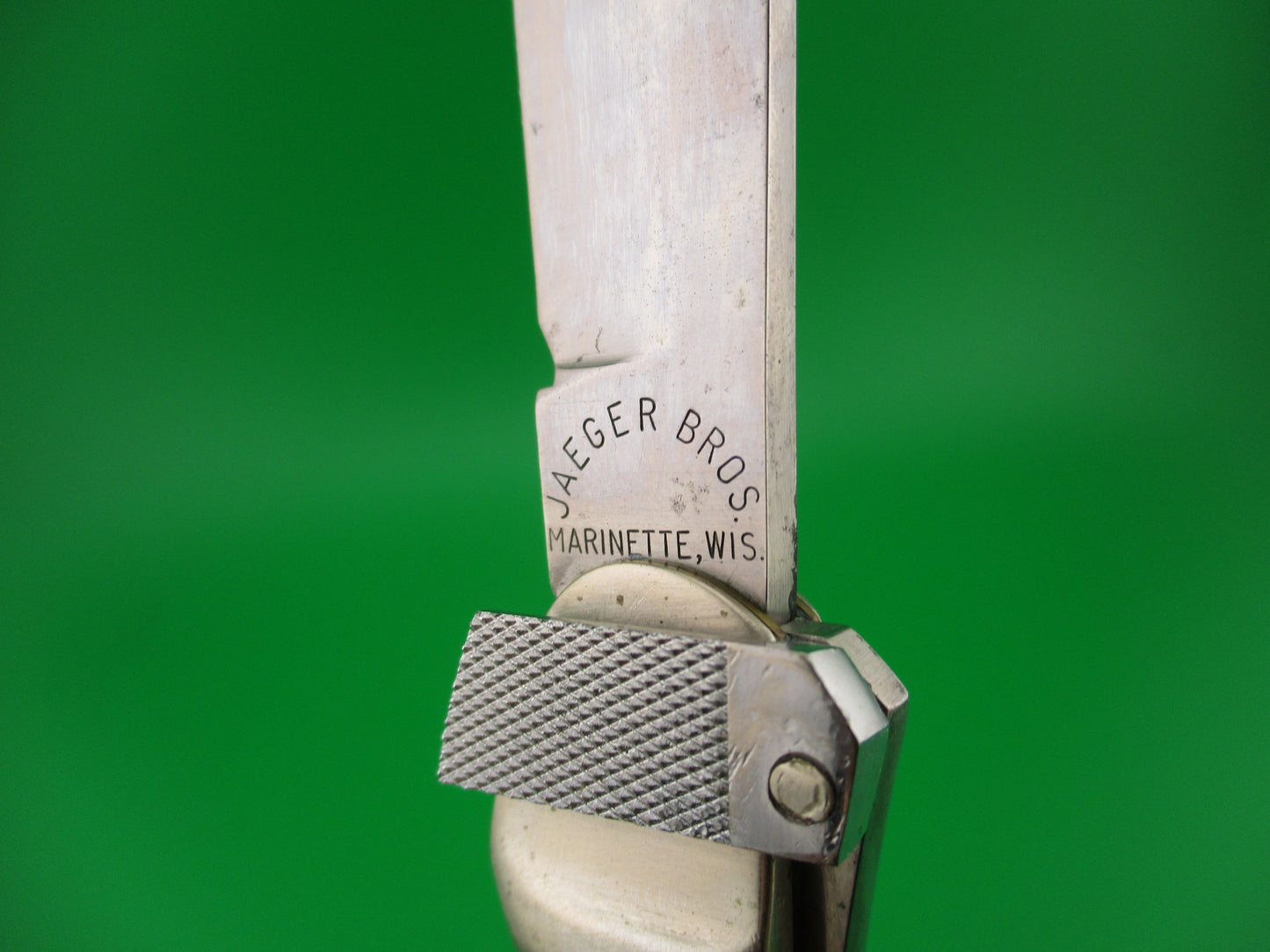 JAEGER BROS MARINETTE, WIS Stag Vintage Automatic knife Aerial Knife Co