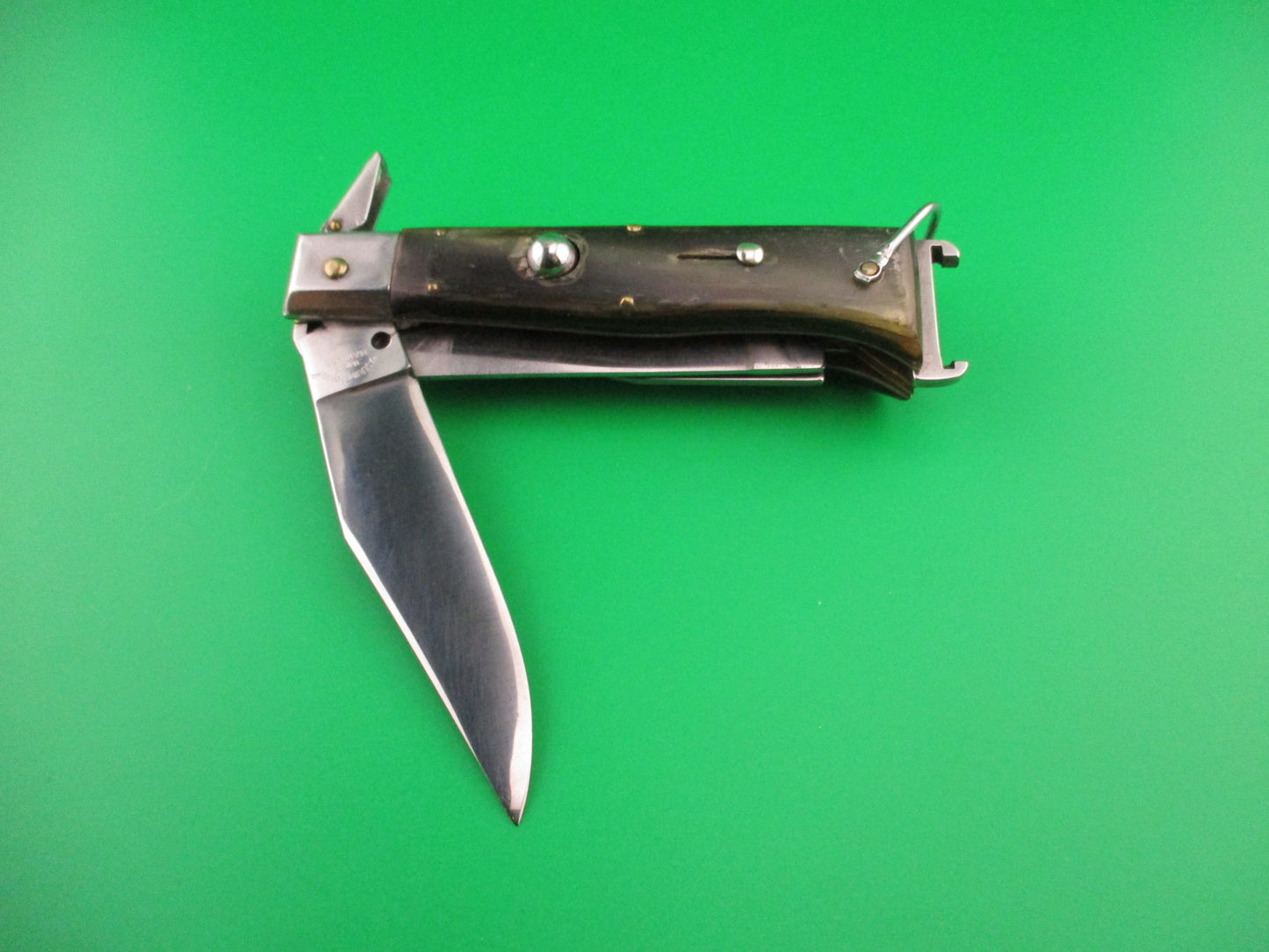 MASERIN & DE NARDO INOX MANIAGO 20cm Italian Fulcrum Camper Shell puller 5 blade automatic knife