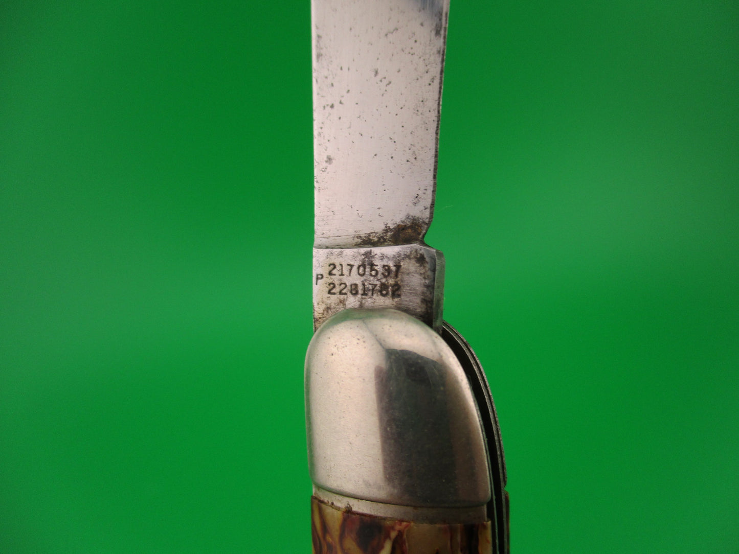 Hammer Brand Imperial Toothpick Cream & Coffee 1950s vintage switchblade knife