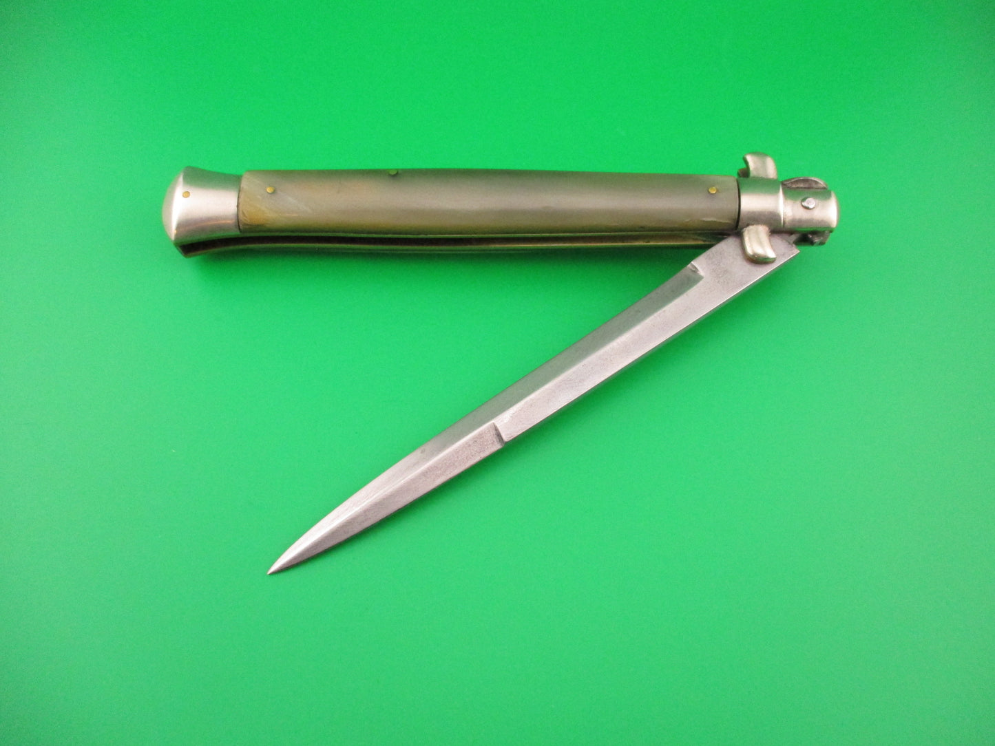 Latama MADE IN ITALY 33cm Italian Picklock Bayonet & Horn 1950s vintage automatic knife