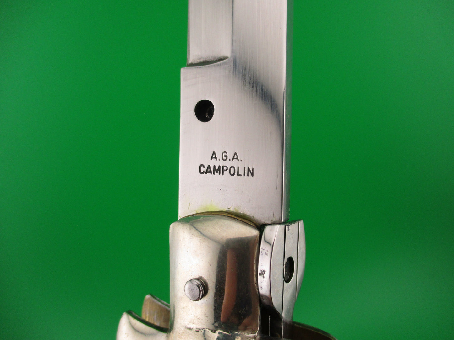 AGA CAMPOLIN 45cm Italian Stiletto Vintage Swivel bolster automatic knife