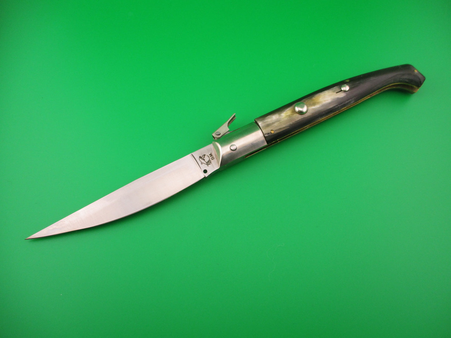 AROSA MANIAGO ITALY D.M. 27cm Italian Pattada Horn fulcrum automatic knife