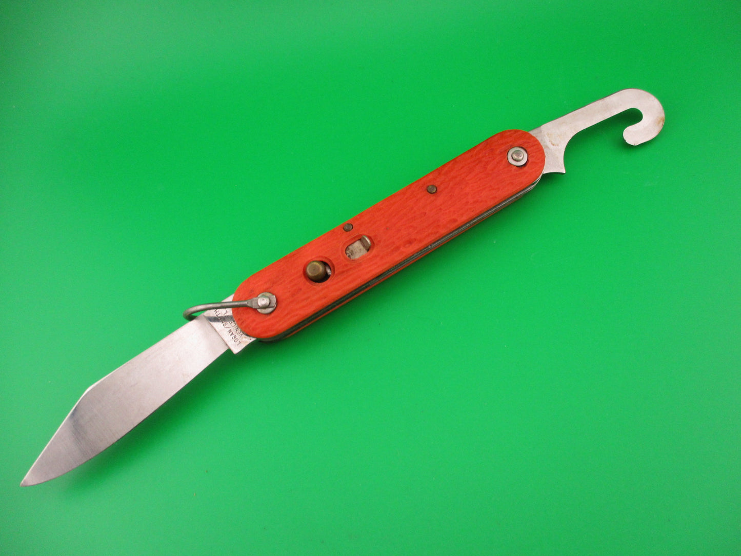 Logan Smyth Venice FL Orange Paratrooper knife New Old Stock