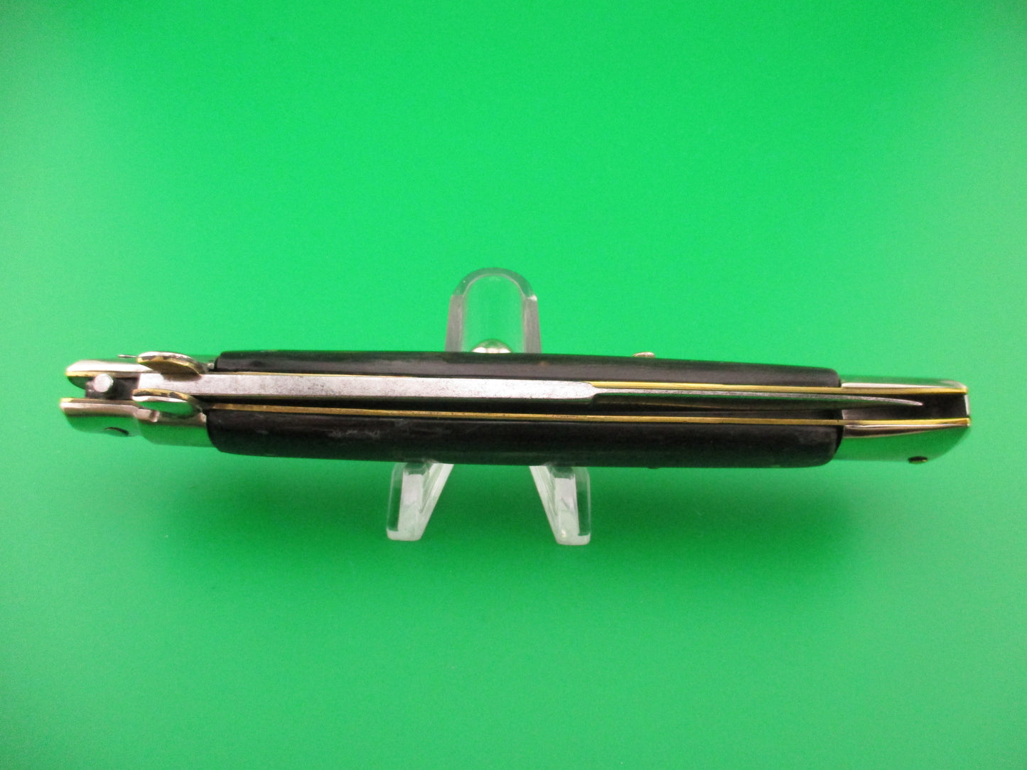 MAURO MARIO ITALY 28cm Picklock Stiletto 1950s Vintage automatic knife w horn