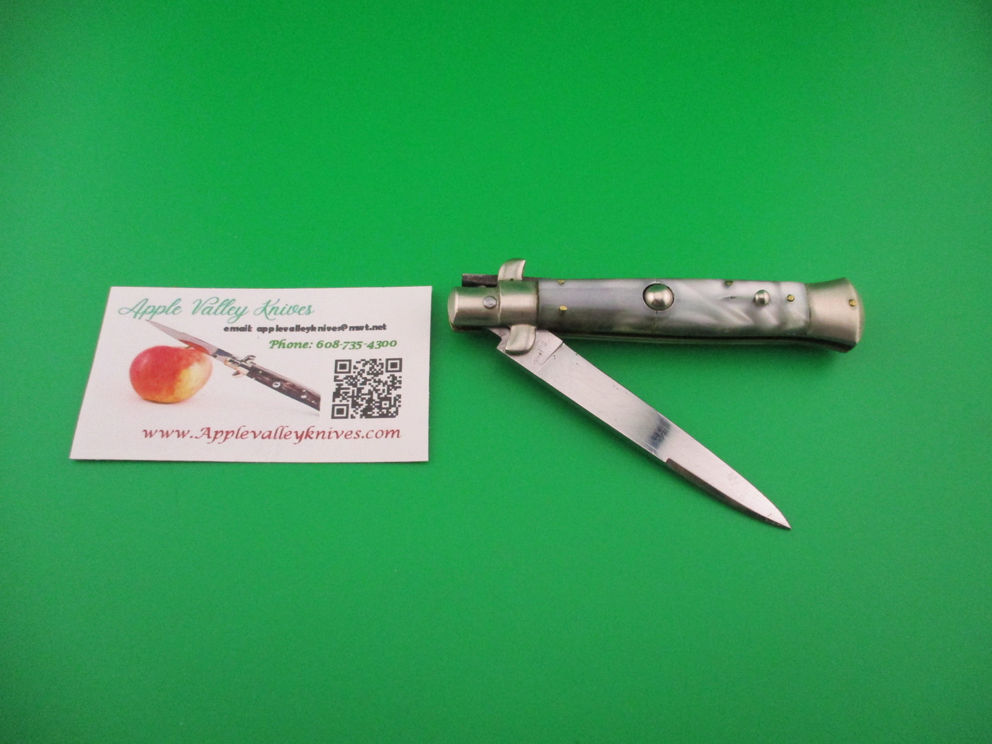 Rostfrei (slant) PATENT (slant) 20cm Italian BOBC Black lip Pearlex automatic knife