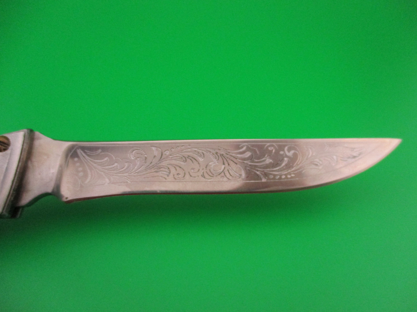 RPK 23cm Russian Prison Knife All metal sliding button Engraved automatic knife