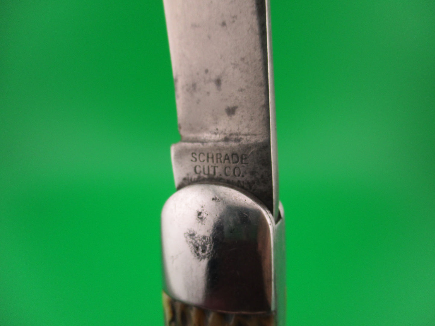 SCHRADE CUT CO M2 Bone WWII Paratrooper Military issue switchblade knife