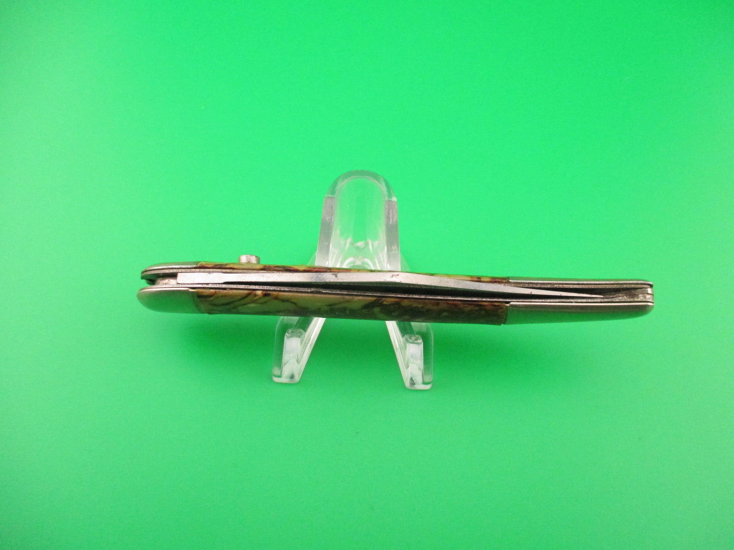 Hammer Brand Imperial Toothpick Cream & Coffee 1950s vintage switchblade knife