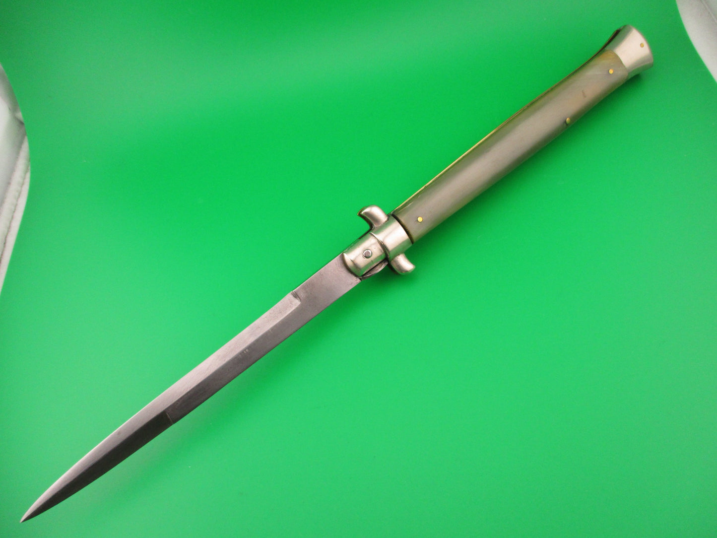 Latama MADE IN ITALY 33cm Italian Picklock Bayonet & Horn 1950s vintage automatic knife