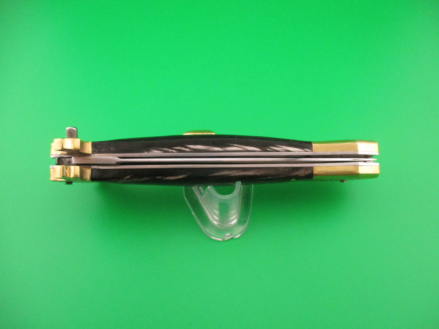 Sterile 29cm Custom Oval button & Horn Sheffield Inspired automatic knife