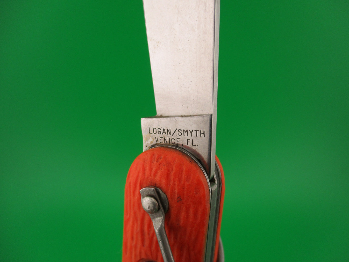 Logan Smyth Venice FL Orange Paratrooper knife New Old Stock
