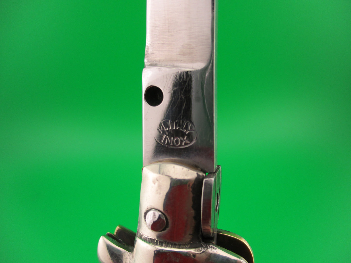 M ITALY INOX 27cm Italian Transitional Stiletto Vintage 1960s automatic knife
