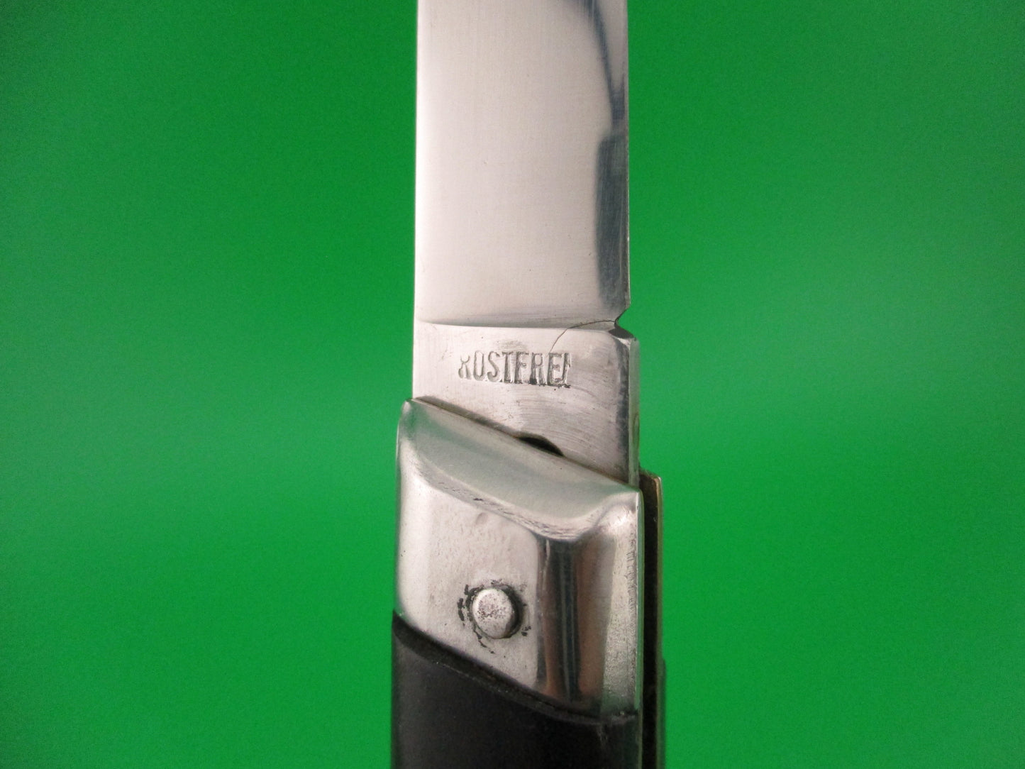 ROSTFREI 20cm Italian Slant Bolster BOBC horn vintage automatic knife