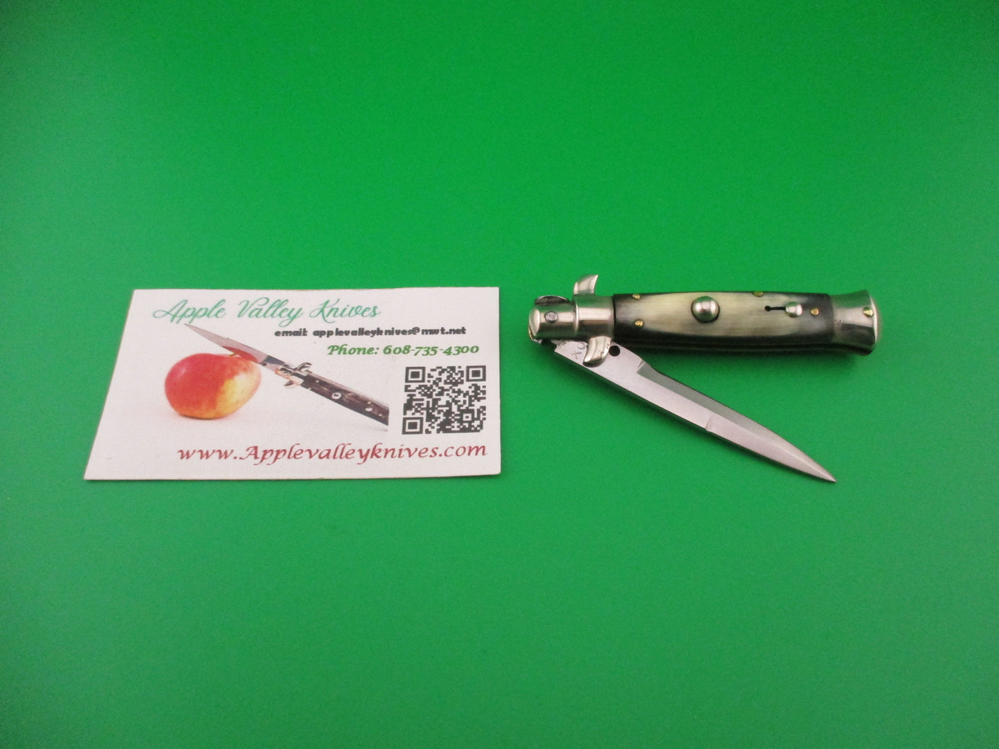 INOX 14cm Italian Picklock 1950s vintage Bayonet blade automatic knife