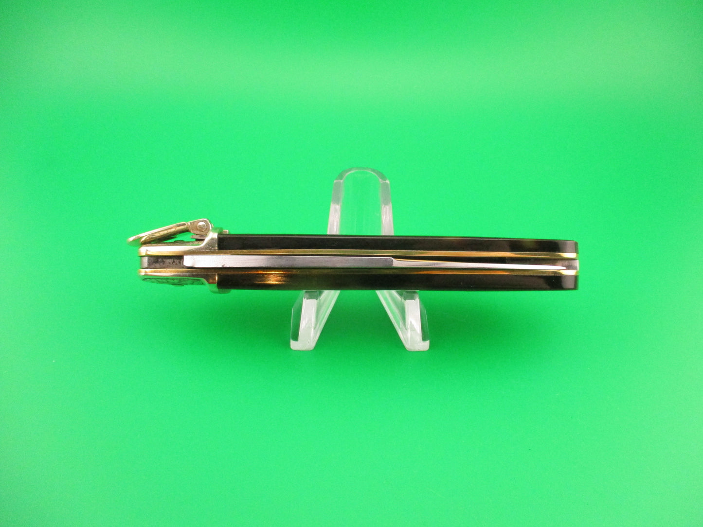 Guardian GERMANY 11cm German Tortoise Lever Etched automatic knife
